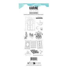 LES ATELIERS DE KARINE LES ATELIERS DE KARINE TERRE & JASMIN OASIS DE SOUVENIRS CLEAR STAMP SET