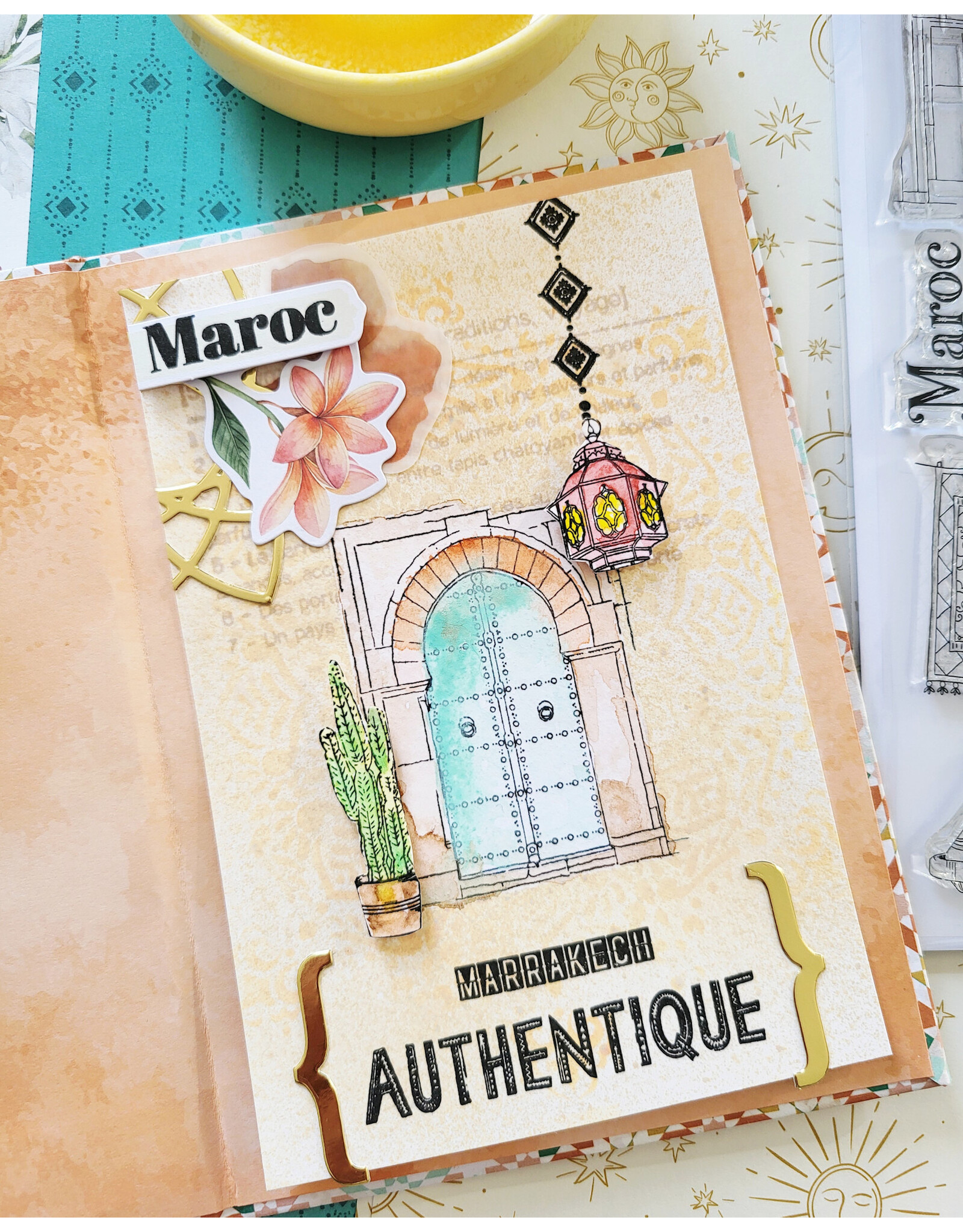 LES ATELIERS DE KARINE LES ATELIERS DE KARINE TERRE & JASMIN OASIS DE SOUVENIRS CLEAR STAMP SET