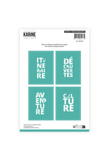 LES ATELIERS DE KARINE LES ATELIERS DE KARINE TERRE & JASMIN CARTES À CRÉER DÉCOUVERTES DIE SET