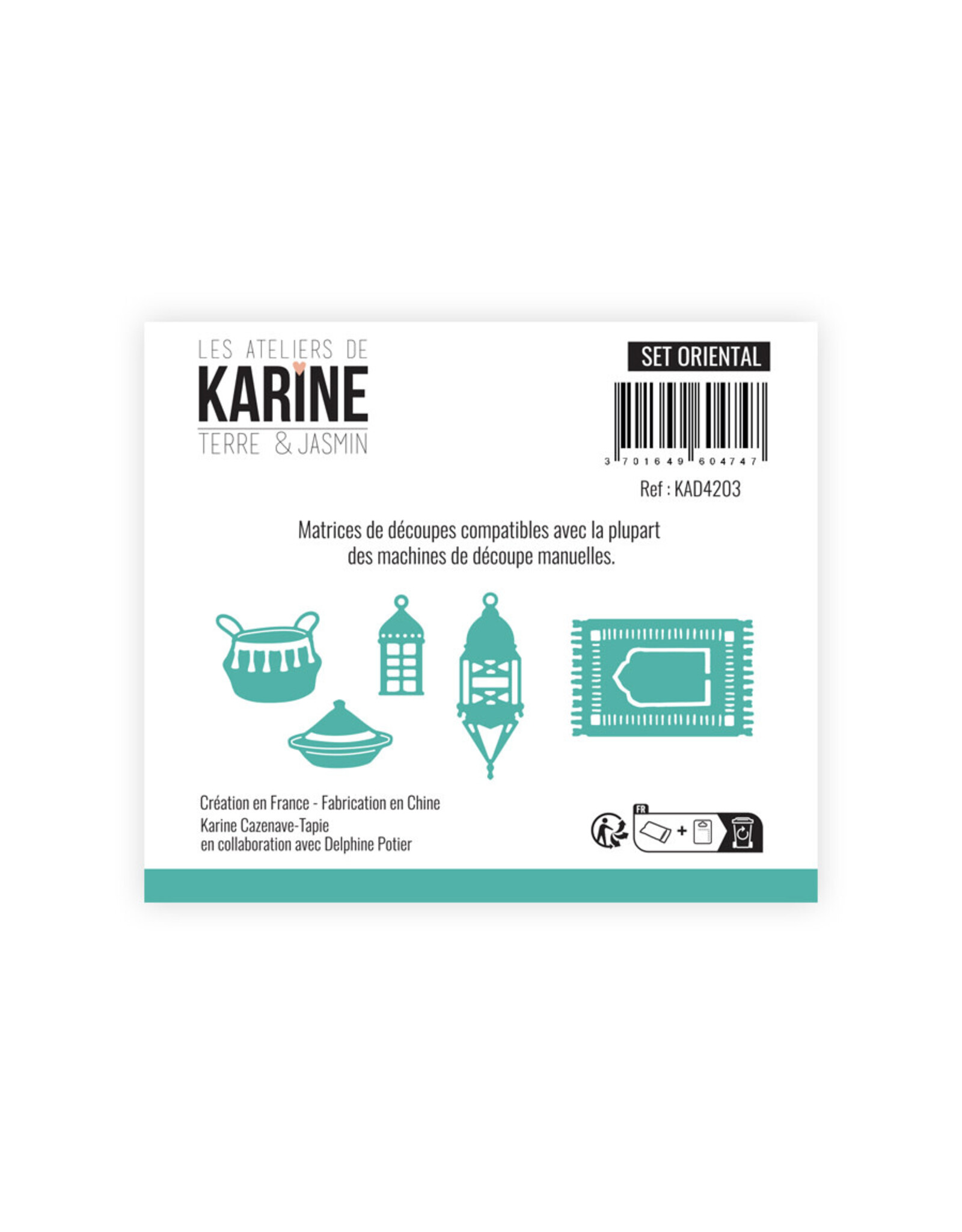 LES ATELIERS DE KARINE LES ATELIERS DE KARINE TERRE & JASMIN ORIENTAL DIE SET