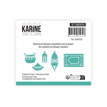 LES ATELIERS DE KARINE LES ATELIERS DE KARINE TERRE & JASMIN ORIENTAL DIE SET