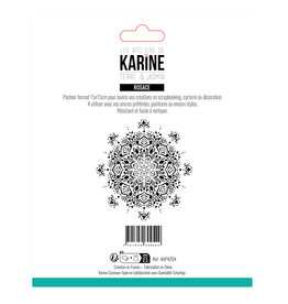 LES ATELIERS DE KARINE LES ATELIERS DE KARINE TERRE & JASMIN ROSACE 6x6 STENCIL