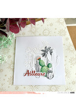 LES ATELIERS DE KARINE LES ATELIERS DE KARINE TERRE & JASMIN ROSACE 6x6 STENCIL