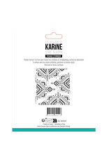 LES ATELIERS DE KARINE LES ATELIERS DE KARINE TERRE & JASMIN TISSAGE ETHNIQUE 6x6 STENCIL
