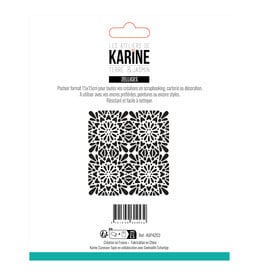 LES ATELIERS DE KARINE LES ATELIERS DE KARINE TERRE & JASMIN ZELLIGES 6x6 STENCIL