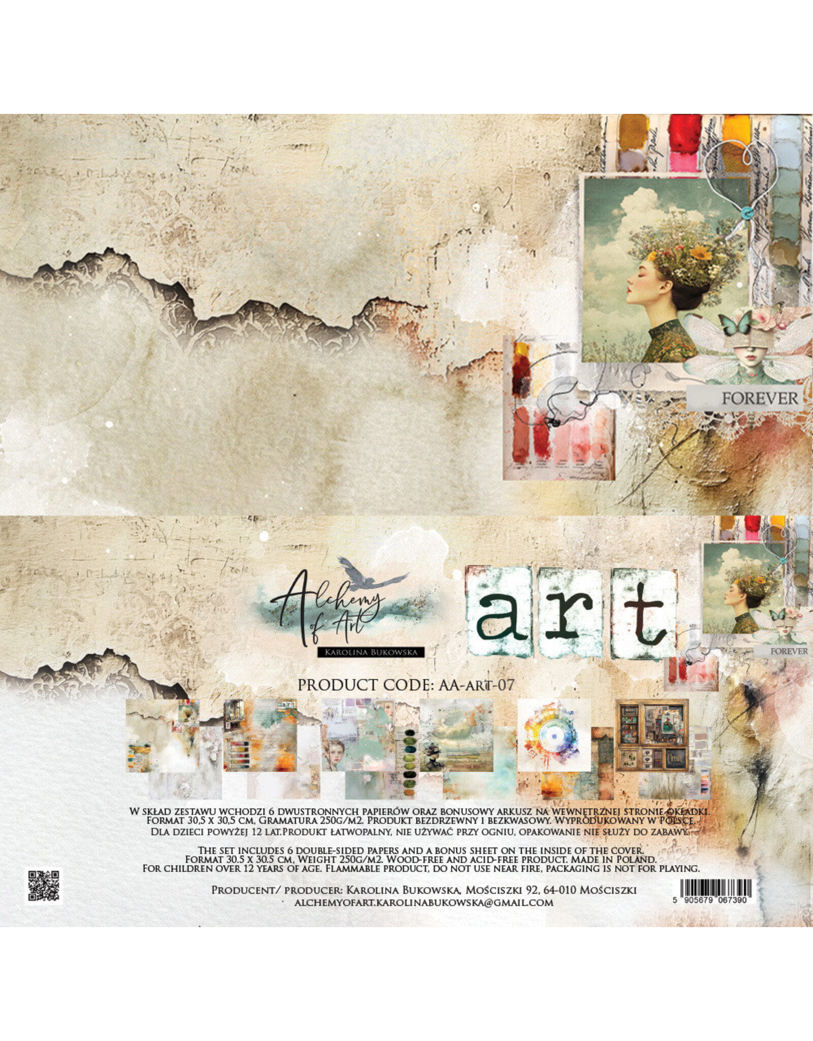 ALCHEMY OF ART ALCHEMY OF ART ART 12x12 PAPER PACK 6 SHEETS