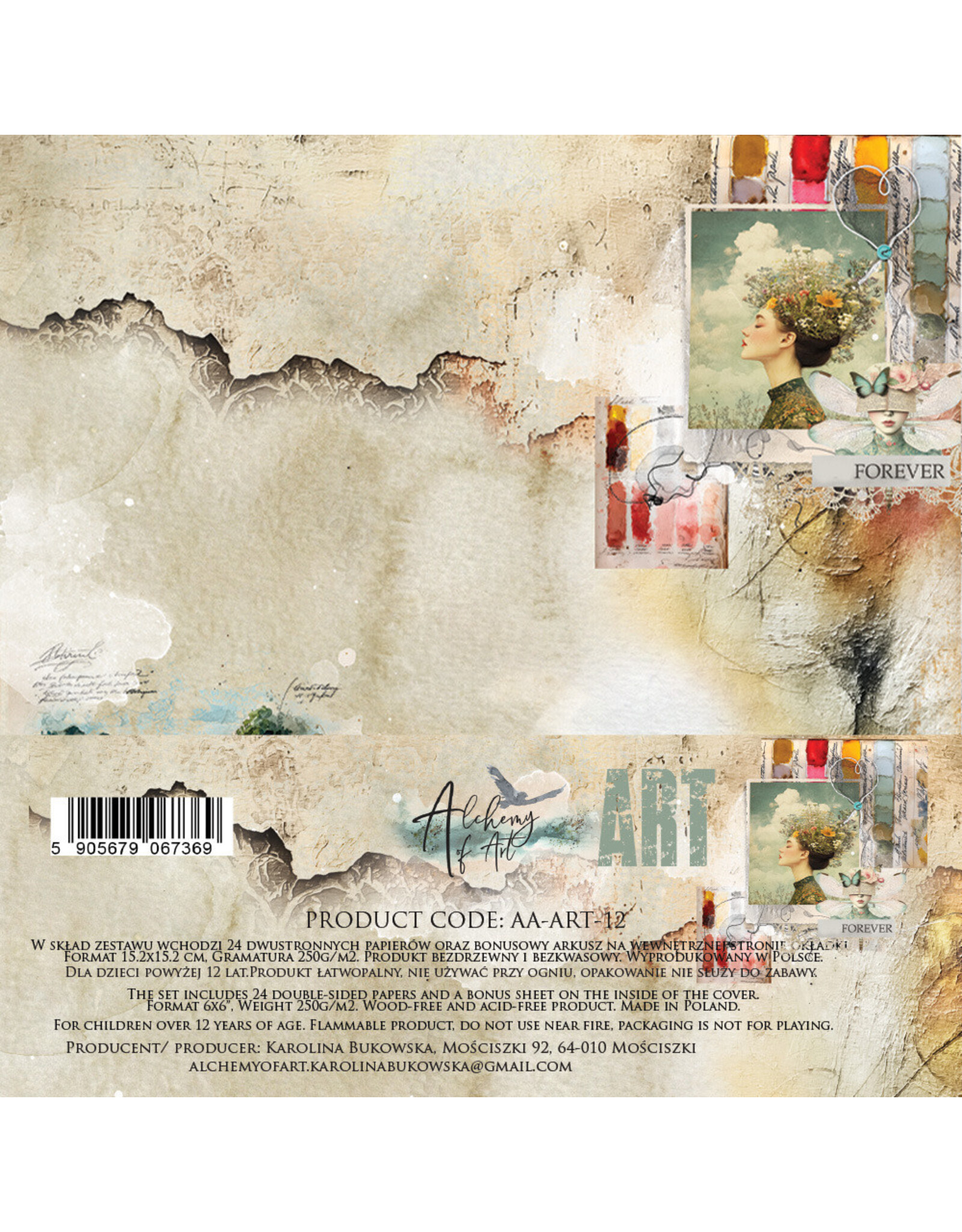 ALCHEMY OF ART ALCHEMY OF ART ART 6x6 PAPER PACK 24 SHEETS