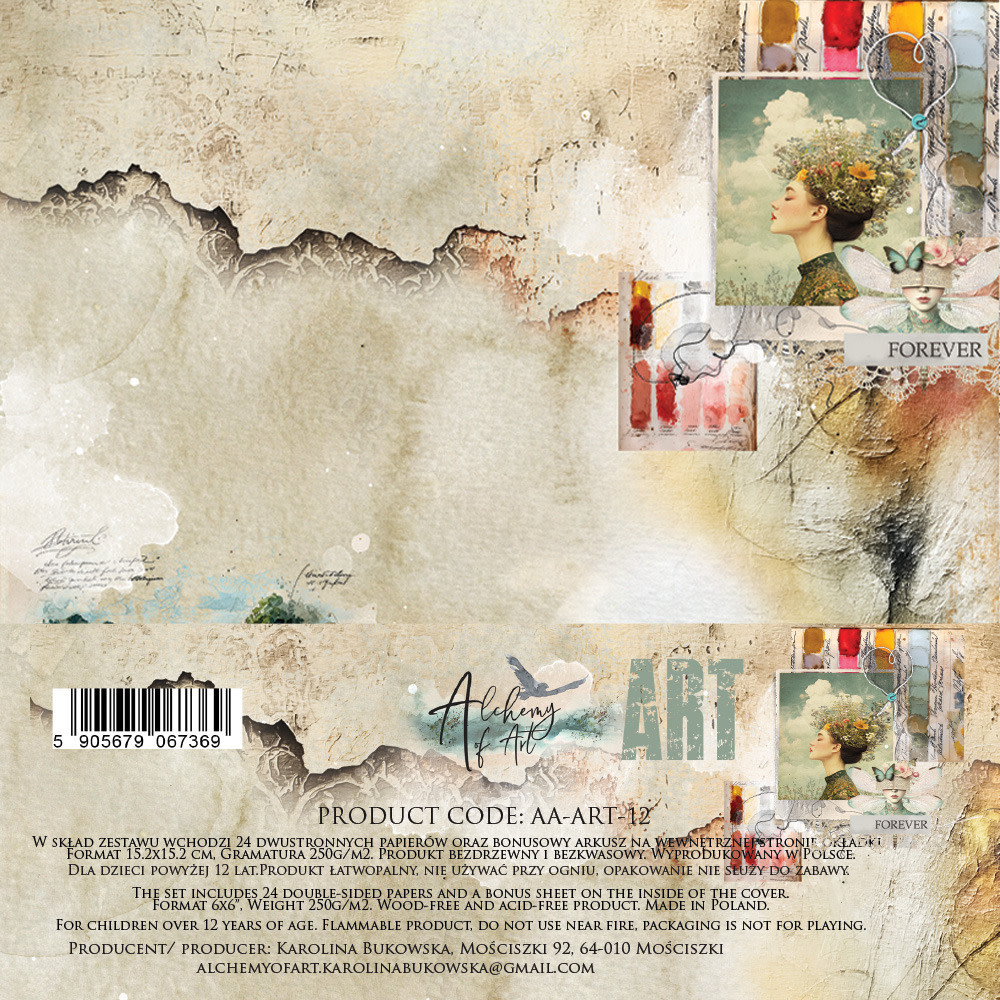 ALCHEMY OF ART ALCHEMY OF ART ART 6x6 PAPER PACK 24 SHEETS