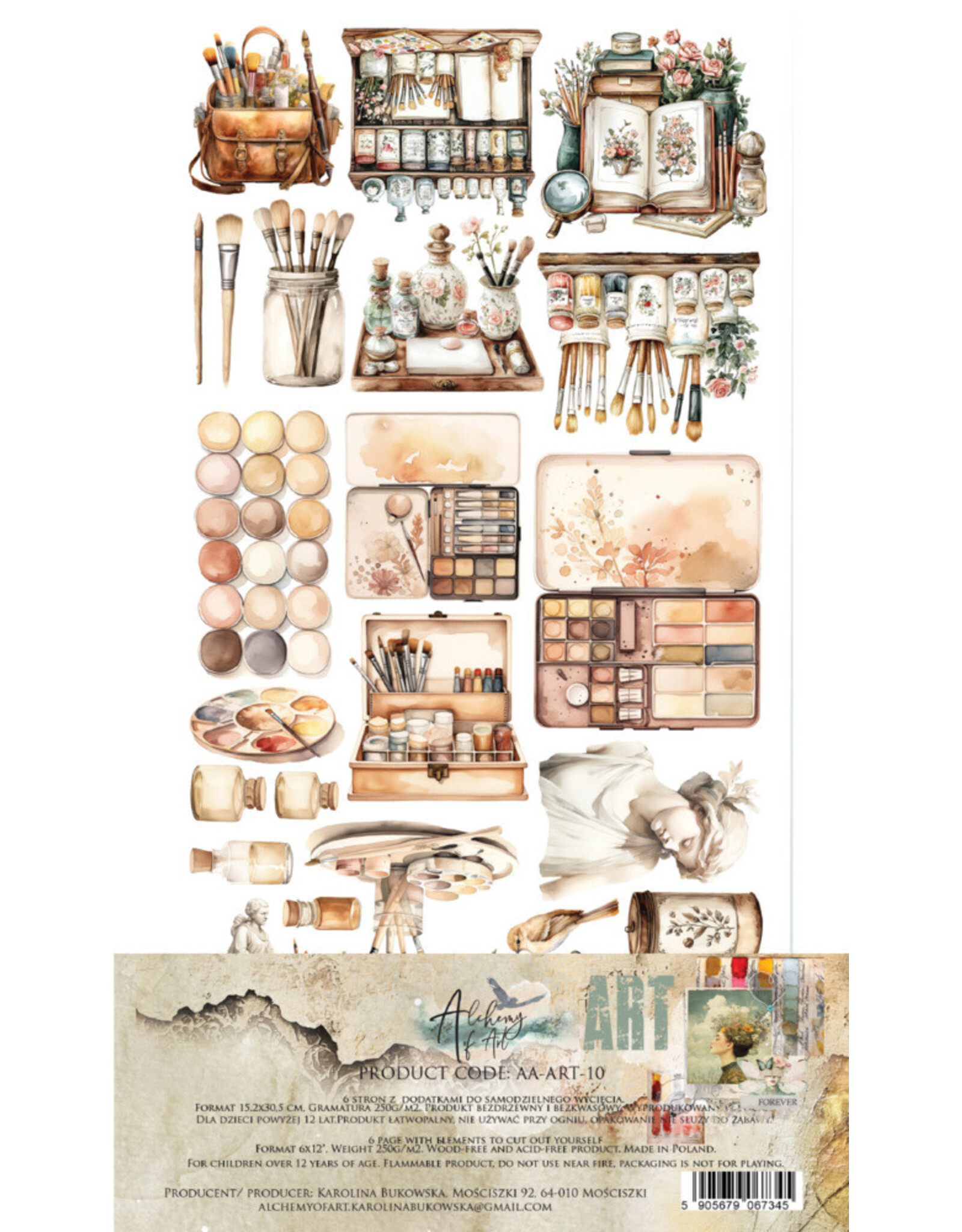 ALCHEMY OF ART ALCHEMY OF ART ART 01 6x12 EXTRAS DIE-CUTS