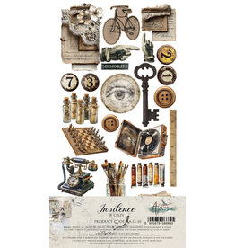 ALCHEMY OF ART ALCHEMY OF ART IN SILENCE JUNK JOURNAL 6x12 EXTRAS DIE-CUTS