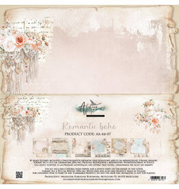ALCHEMY OF ART ALCHEMY OF ART ROMANTIC BOHO 12x12 PAPER PACK 6 SHEETS