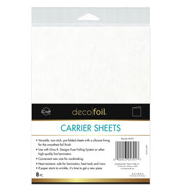 THERMOWEB ICRAFT DECOFOIL CARRIER SHEETS 6x8.5 8 SHEETS