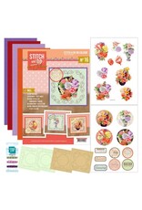 FIND IT FIND IT HOBBYDOTS STITCH & DO ON COLOUR JEANINE'S ART URBAN FLOWERS