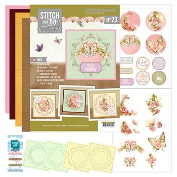 FIND IT TRADING FIND IT HOBBYDOTS STITCH & DO ON COLOUR PRECIOUS MARIEKE BEAUTIFUL BUTTERFLIES