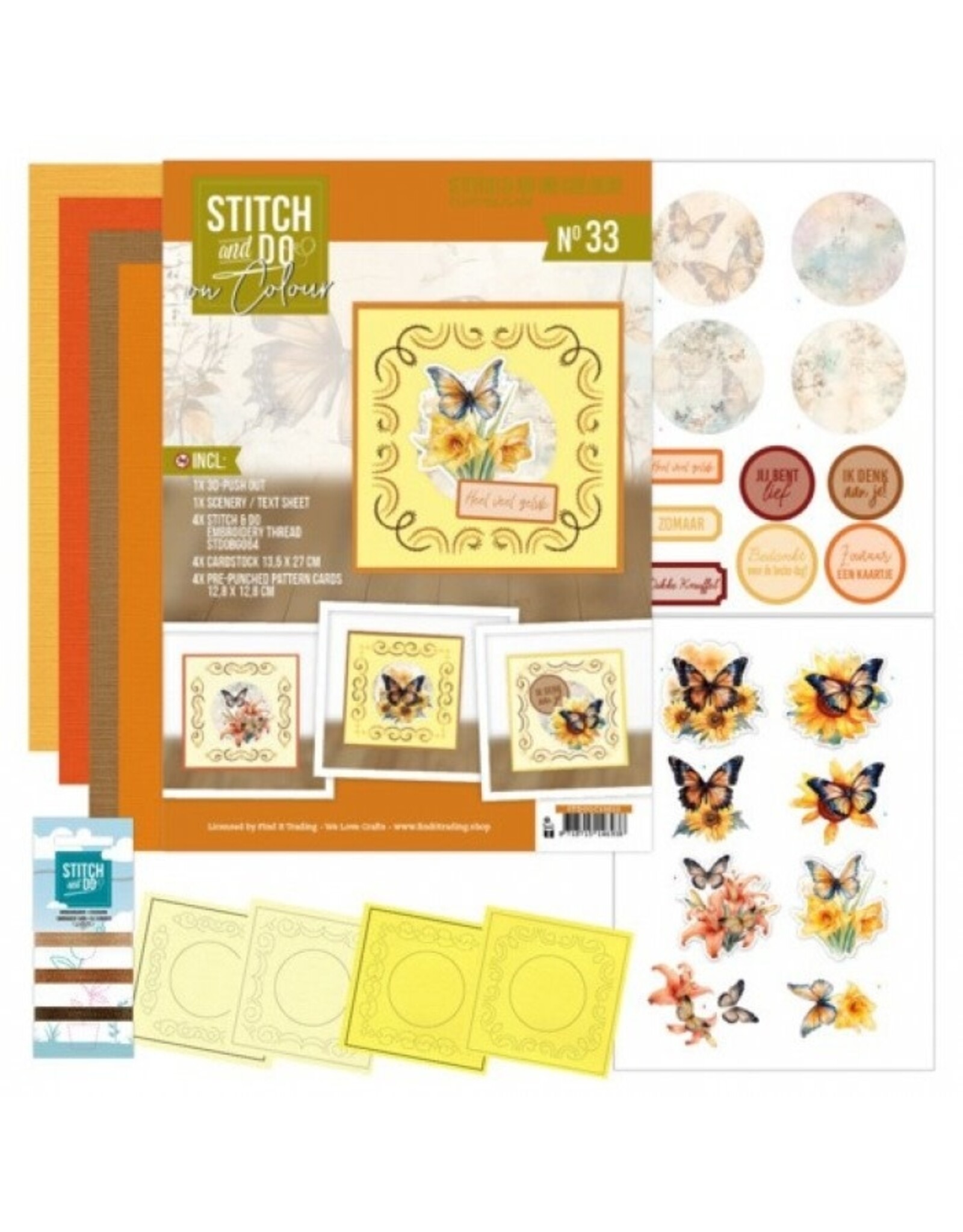 FIND IT FIND IT HOBBYDOTS STITCH & DO ON COLOUR BERRIES BEAUTIES FLUTTER FLAIR