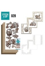 FIND IT FIND IT HOBBYDOTS STITCH & DO SET BROWN CATS