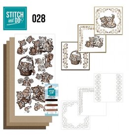 FIND IT FIND IT HOBBYDOTS STITCH & DO SET BROWN CATS