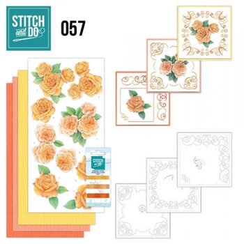 FIND IT FIND IT HOBBYDOTS STITCH & DO SET ORANGE ROSES