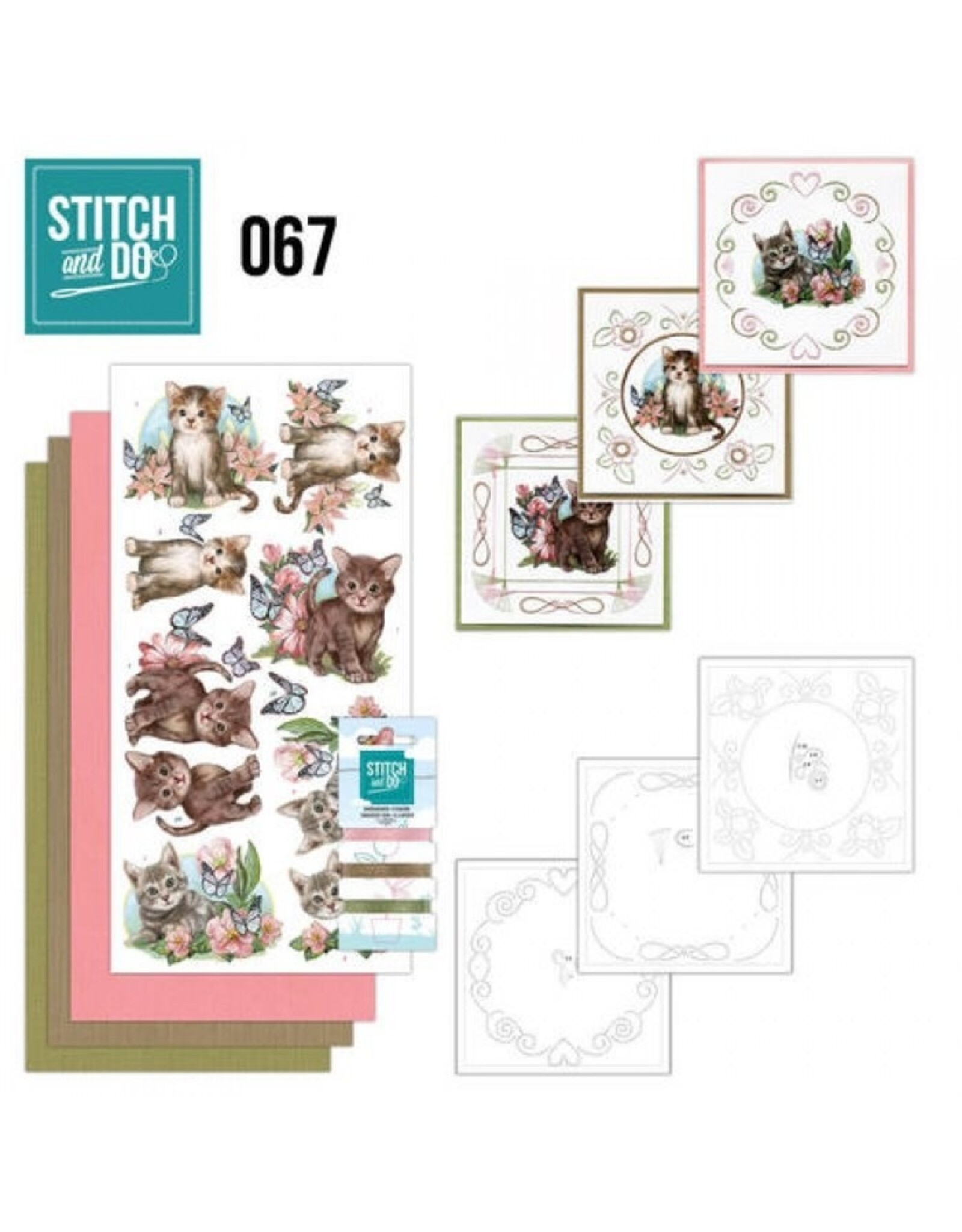 FIND IT FIND IT HOBBYDOTS STITCH & DO SET CATS