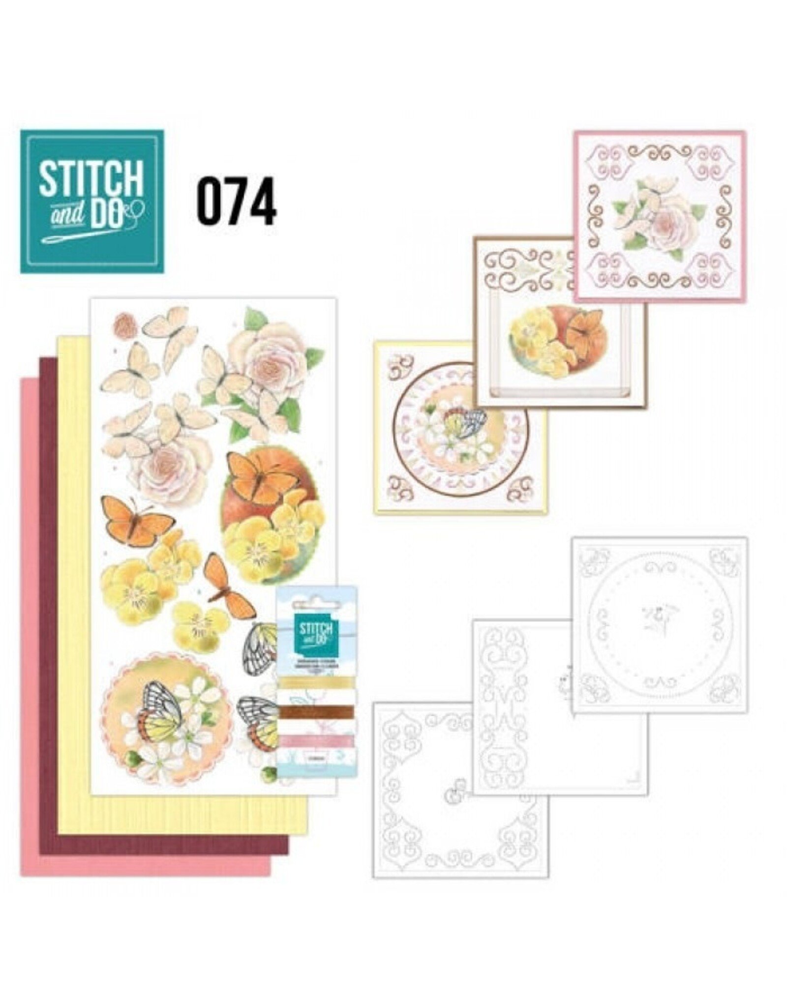 FIND IT FIND IT HOBBYDOTS STITCH & DO SET BUTTERFLIES AND FLOWERS