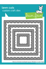 LAWN FAWN LAWN FAWN REVERSE SCALLOPES SQUARE WINDOWS DIE