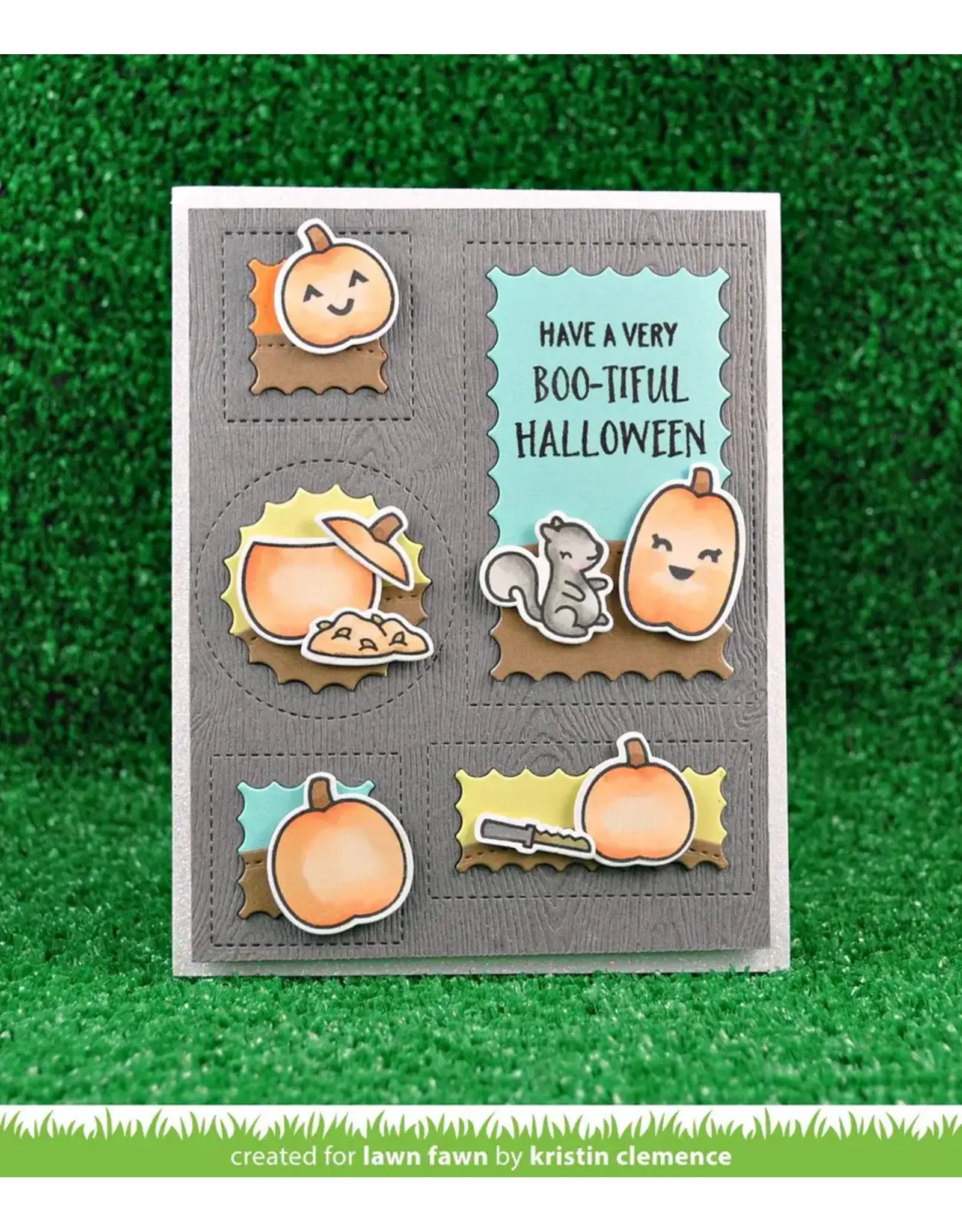 LAWN FAWN LAWN FAWN REVERSE STITCHED SCALLOPED CIRCLE WINDOWS DIE SET