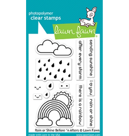 LAWN FAWN LAWN FAWN RAIN OR SHINE BEFORE 'N AFTER STAMP SET