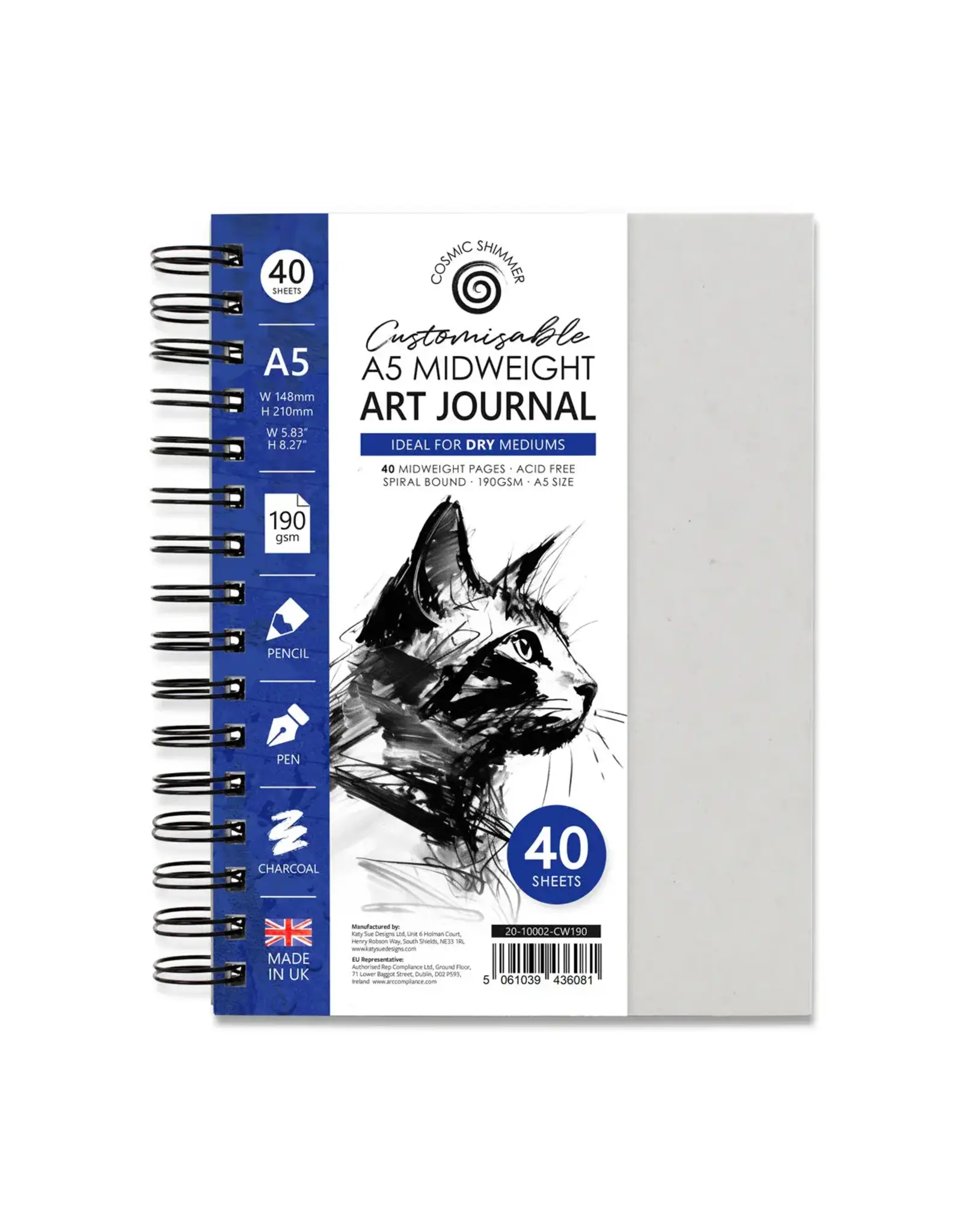 COSMIC SHIMMER COSMIC SHIMMER A5 MIDWEIGHT ART JOURNAL