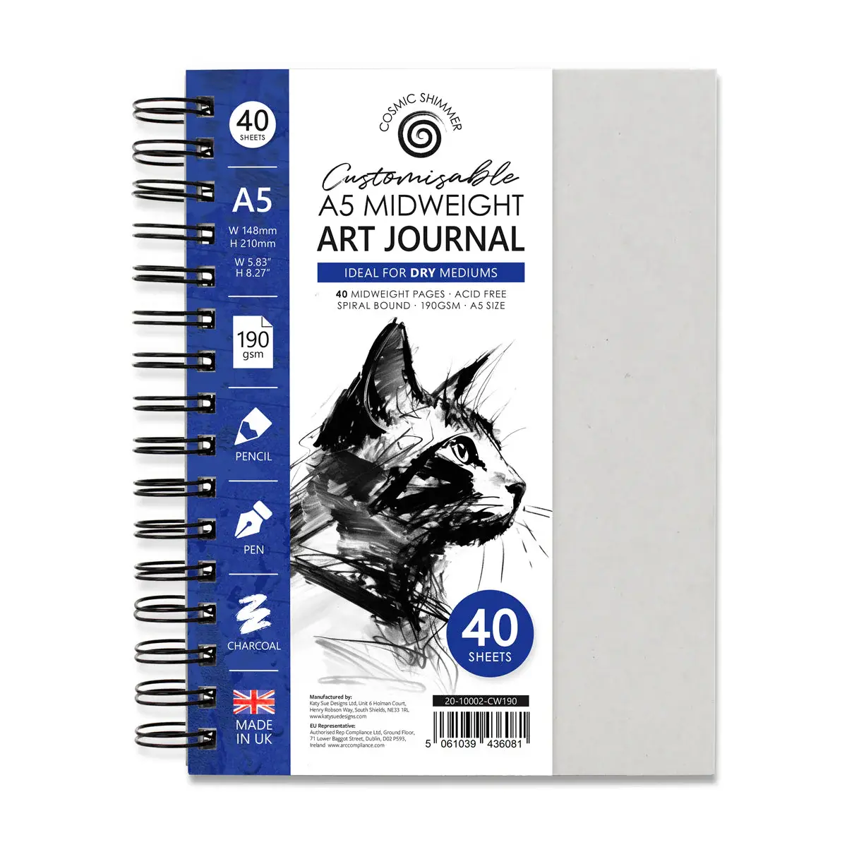 COSMIC SHIMMER COSMIC SHIMMER A5 MIDWEIGHT ART JOURNAL