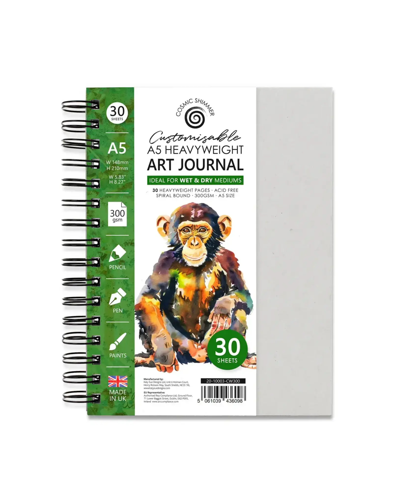 COSMIC SHIMMER COSMIC SHIMMER A5 HEAVYWEIGHT ART JOURNAL