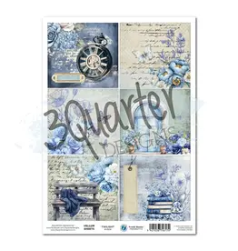 3QUARTER DESIGNS 3QUARTER DESIGNS TWILIGHT INK VELLUM A4 SHEET