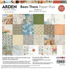 ARDEN CREATIVE STUDIO ARDEN CREATIVE STUDIO BEEN THERE 12x12 PAPER PAD 24 SHEETS