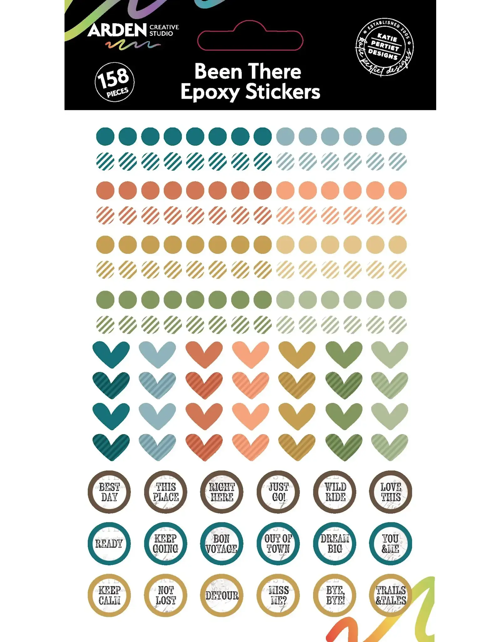 ARDEN CREATIVE STUDIO ARDEN CREATIVE STUDIO BEEN THERE EPOXY STICKERS