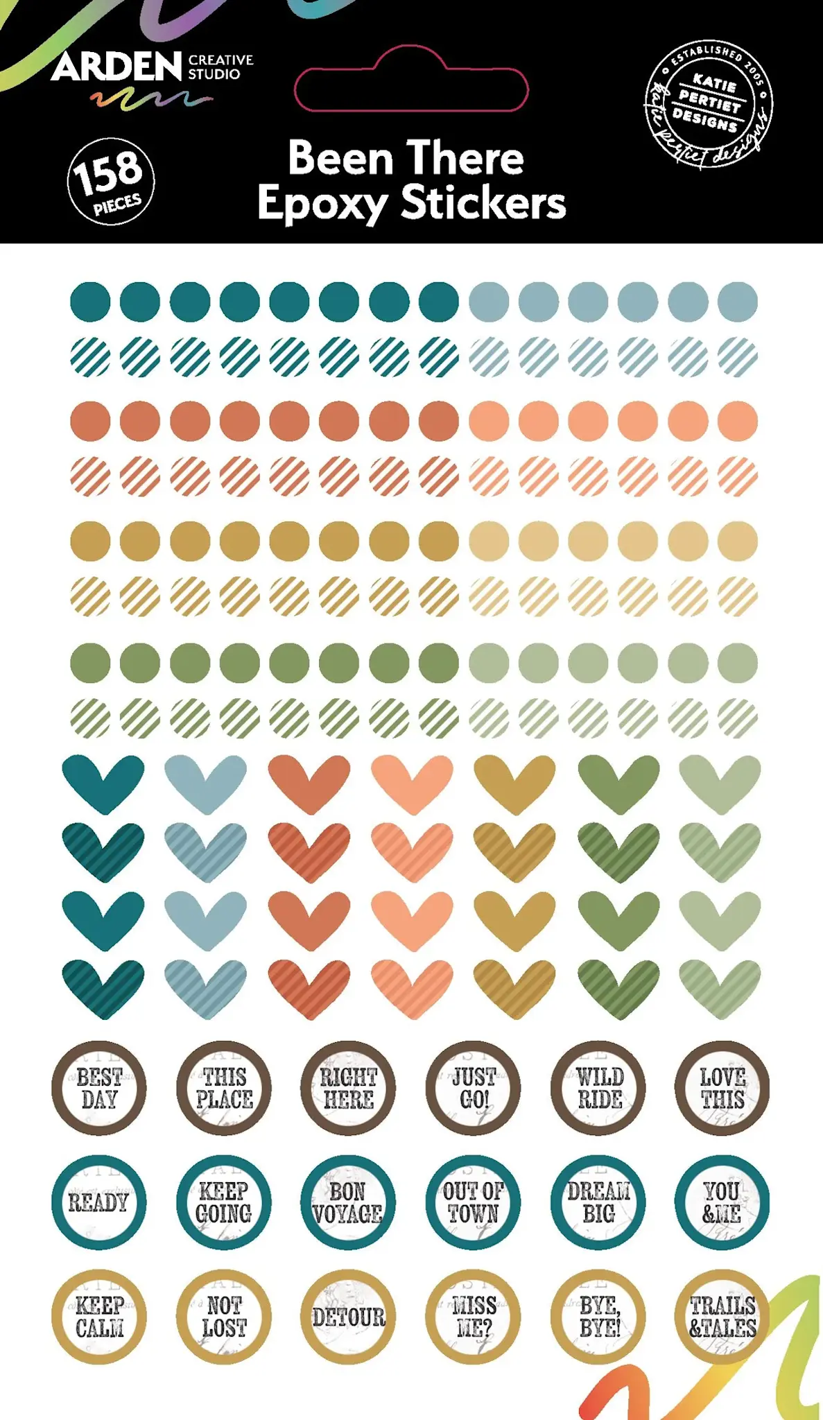 ARDEN CREATIVE STUDIO ARDEN CREATIVE STUDIO BEEN THERE EPOXY STICKERS