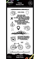 ARDEN CREATIVE STUDIO ARDEN CREATIVE STUDIO MAKER SERIES SEEK MORE 4x8 CLEAR STAMP SET