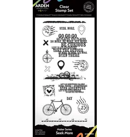 ARDEN CREATIVE STUDIO ARDEN CREATIVE STUDIO MAKER SERIES SEEK MORE 4x8 CLEAR STAMP SET