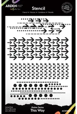 ARDEN CREATIVE STUDIO ARDEN CREATIVE STUDIO MAKER SERIES THIS WAY 6x8 STENCIL