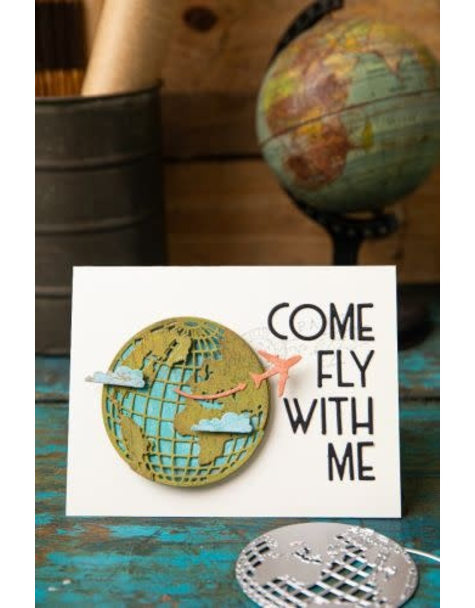 SIZZIX SIZZIX TIM HOLTZ THINLITS VAULT WORLD TRAVEL DIE SET