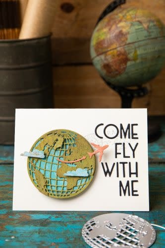 SIZZIX SIZZIX TIM HOLTZ THINLITS VAULT WORLD TRAVEL DIE SET