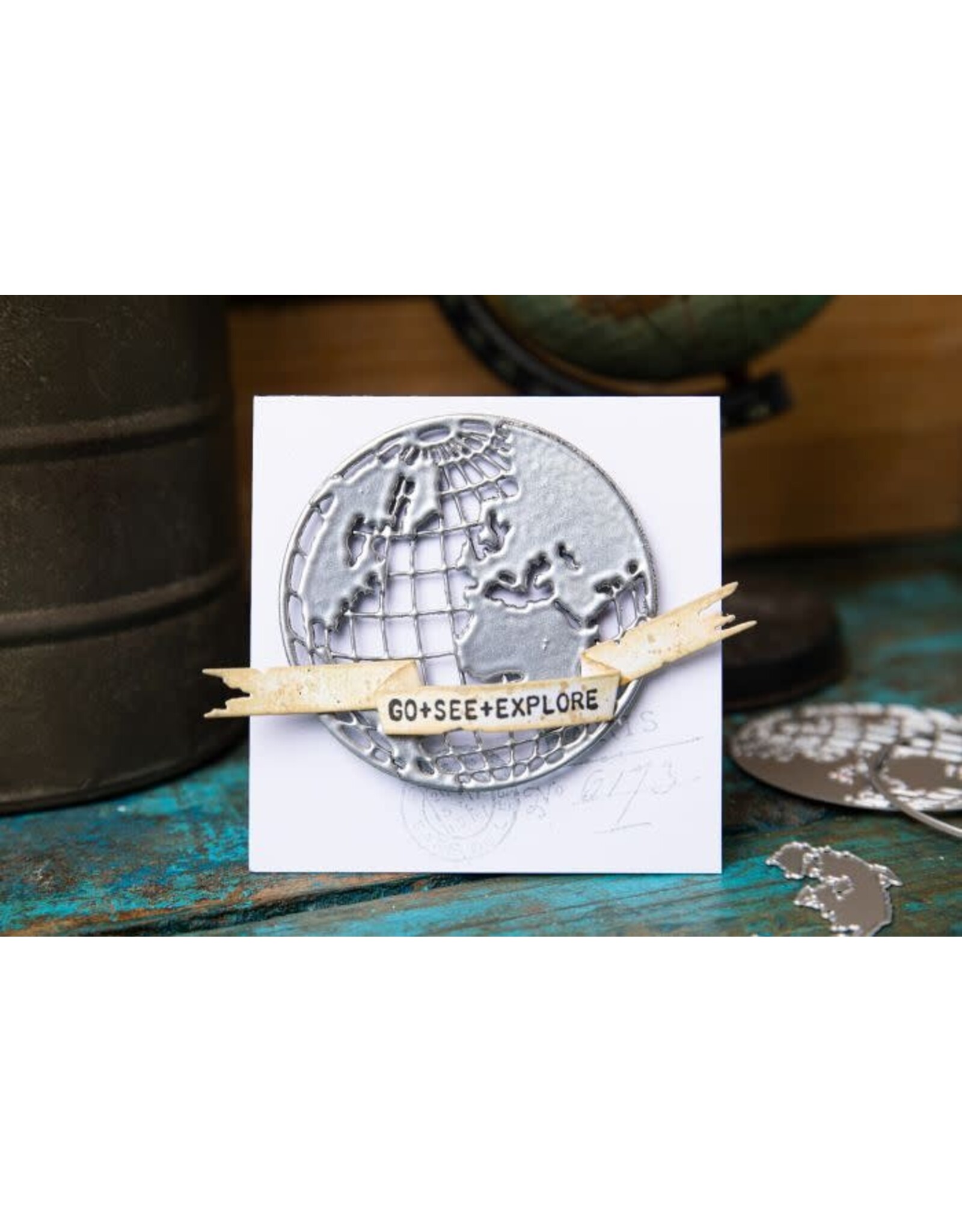 SIZZIX SIZZIX TIM HOLTZ THINLITS VAULT WORLD TRAVEL DIE SET