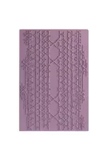 SIZZIX SIZZIX SETH APTER TEXTURED IMPRESSIONS MAGIC MESH EMBOSSING FOLDER