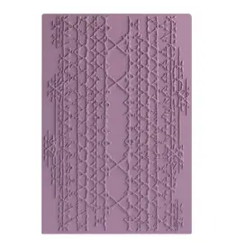 SIZZIX SIZZIX SETH APTER TEXTURED IMPRESSIONS MAGIC MESH EMBOSSING FOLDER