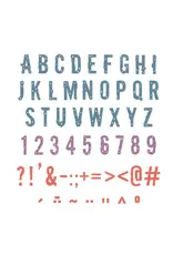 SIZZIX SIZZIX SETH APTER THINLITS TYPOGRAPHY DIE SET