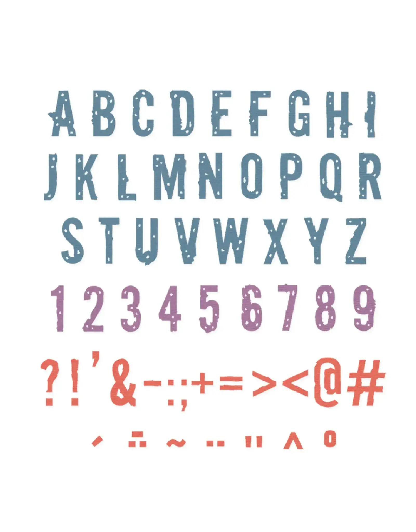 SIZZIX SIZZIX SETH APTER THINLITS TYPOGRAPHY DIE SET