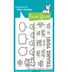 LAWN FAWN LAWN FAWN SIMPLY CELEBRATE TEACHERS CLEAR STAMP SET