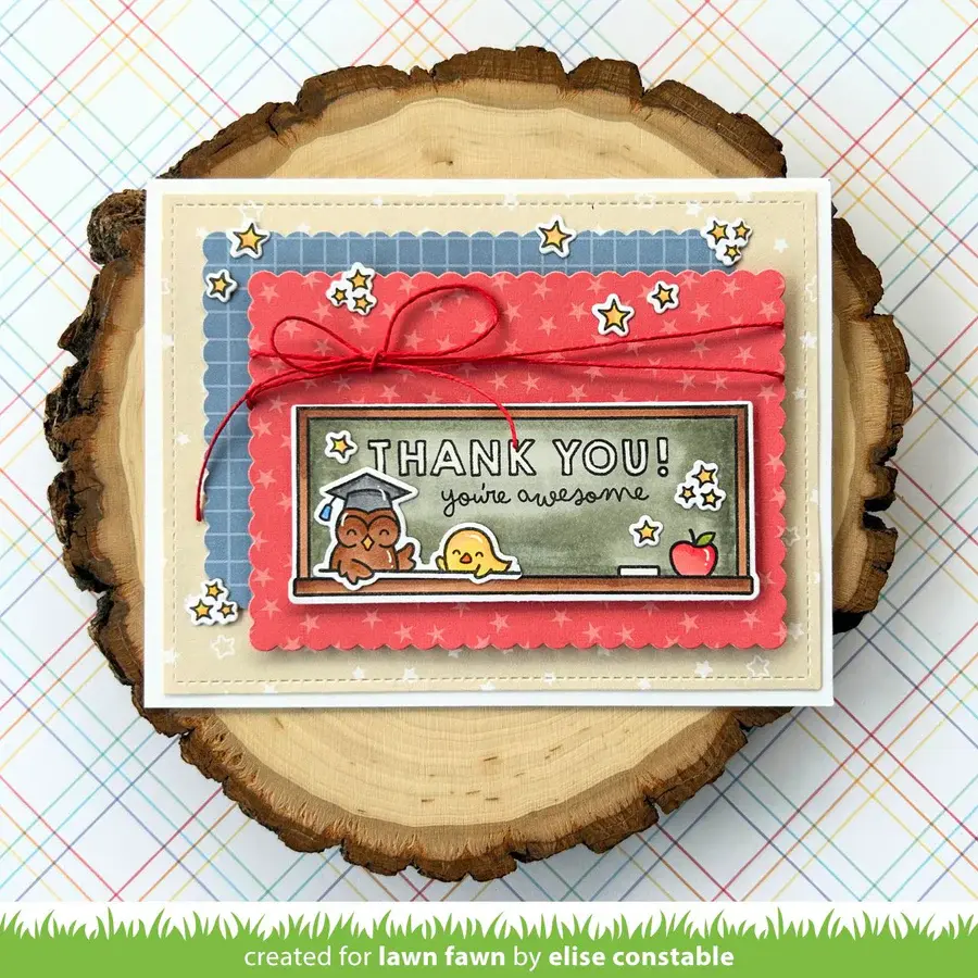 LAWN FAWN LAWN FAWN SIMPLY CELEBRATE TEACHERS CLEAR STAMP SET