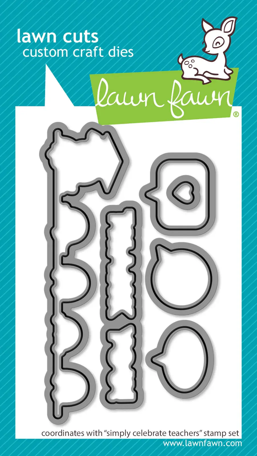 LAWN FAWN LAWN FAWN SIMPLY CELEBRATE TEACHERS DIE SET