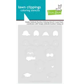 LAWN FAWN LAWN FAWN SIMPLY CELEBRATE TEACHERS COLORING STENCIL
