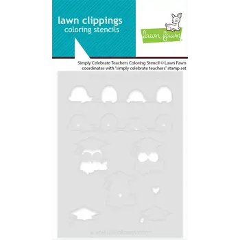 LAWN FAWN LAWN FAWN SIMPLY CELEBRATE TEACHERS COLORING STENCIL