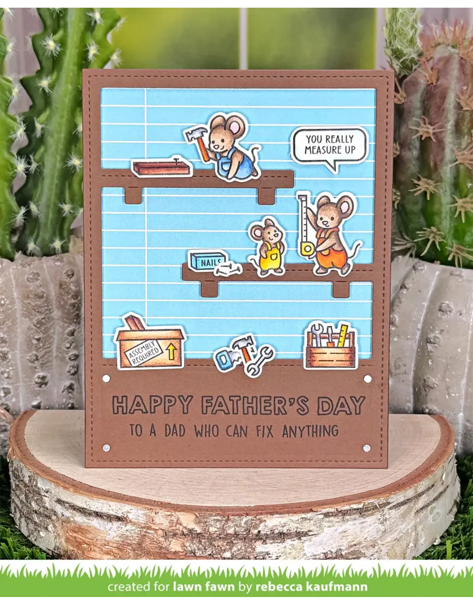 LAWN FAWN LAWN FAWN MICE TOOLS CLEAR STAMP SET